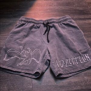Led Zeppelin Grey Shorts